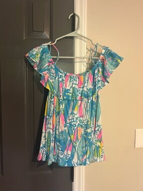 Lilly Pulitzer Tamiami Beach And Bae Top